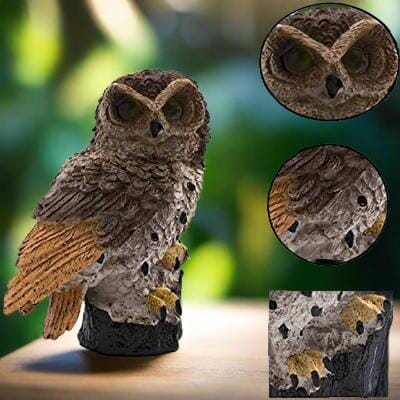 Lampe solaire - LEDGardenStick™ - Hibou Marron - Lumière extérieur